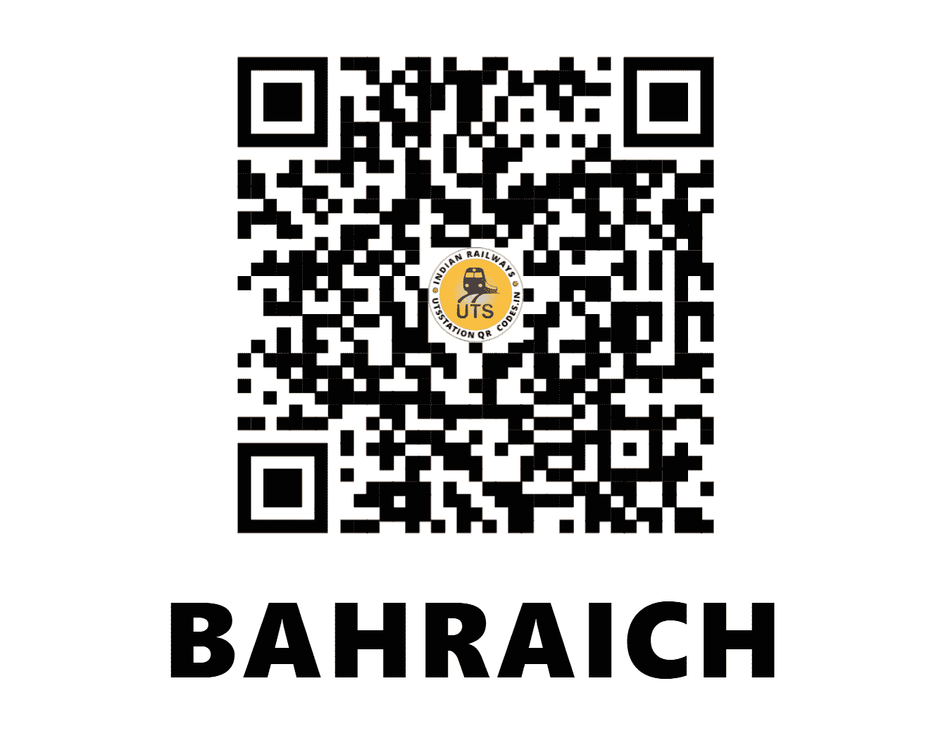 UTS QR Code for BAHRAICH - BRK - NE (UTTAR PRADESH)